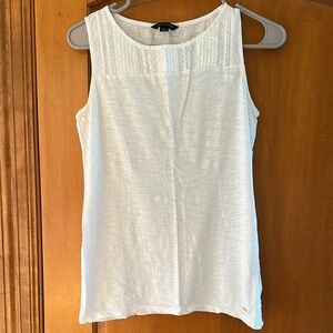 Tommy Hilfiger White 100% Cotton Sleeveless Tank Top XS
